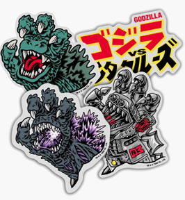 Santa Cruz Screaming Hand X Godzilla Sticker Pack