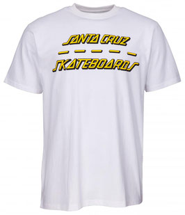 Santa Cruz Street Strip Shirt white