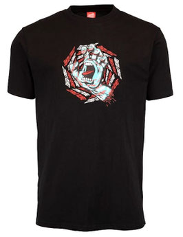 Santa Cruz Spiral Strip Hand Shirt black