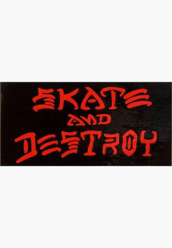 Thrasher Skate and Destroy Sticker black