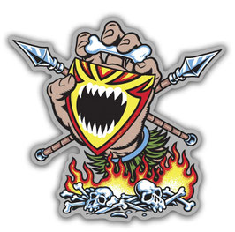Santa Cruz Screaming Witch Doctor Sticker