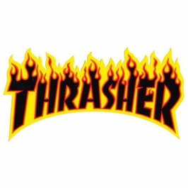 Thrasher Flame Sticker black