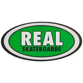 Real Oval Logo  Sticker green