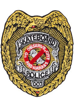 Powell Peralta Skateboard Police Patch