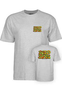 Powell Peralta Rat Bones Graffiti Shirt heather  grey