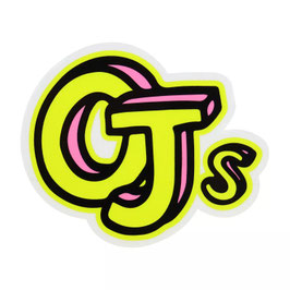 OJ Wheels Sketchbook Sticker yellow