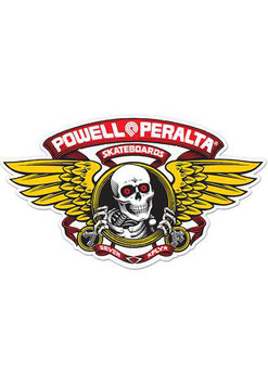 Powell Peralta Winged Ripper Sticker red