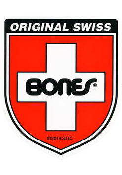 Bones Swiss Shield Sticker