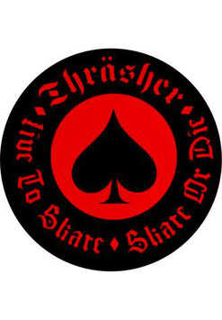 Thrasher Oath Sticker red