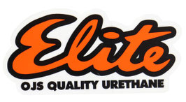 OJ Wheels Elite Quality Sticker orange
