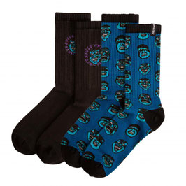 Santa Cruz Speed Wheels Face  Socks