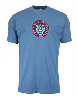 Santa Cruz Speed Wheels Face Shirt vintage royal