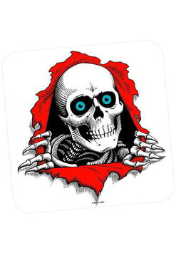 Powell Peralta Ripper Ramp Sticker clear