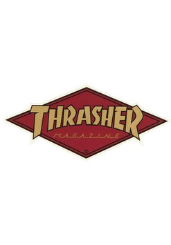 Thrasher Diamond Logo Sticker red