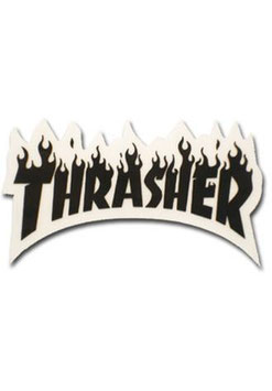 Thrasher Flame Sticker black