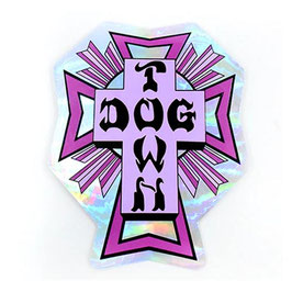 Dogtown Cross Logo Sticker purple