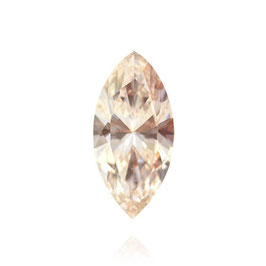 0.70 Carat, Very Light Pinkish Brown Diamond, Marquise, VVS1