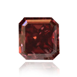 0.40 Carat, Fancy Red Diamond, Radiant, I1