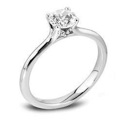 Four Claw Engagement Ring