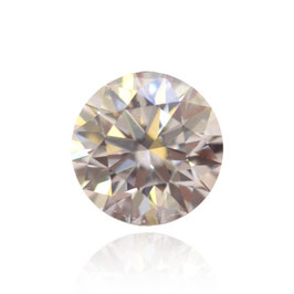 0.52 Carat, Faint Pink Diamond, Round, VS2