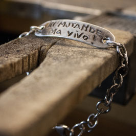 BRACCIALE UOMO con PLACCA INCISA
