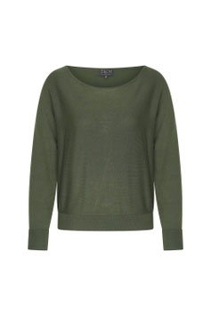 ZILCH Top Batsleeve, dark green