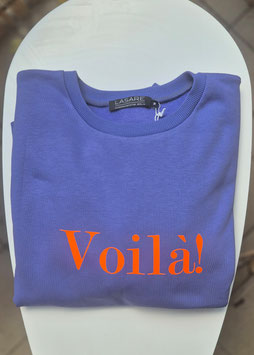 Pulli violet blue, Voilà! neon orange