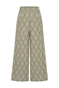 ZILCH Pants Wide, argyle-army