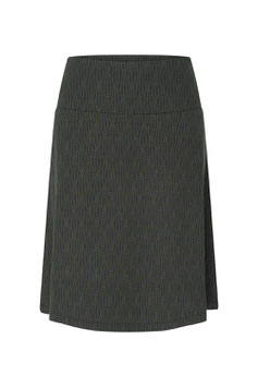 ZILCH Skirt wide, waves dark green
