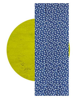Tenugui "Walfische" blau