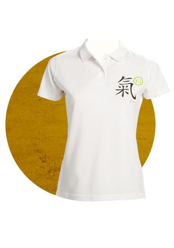 Polo-Shirt mit «KI»-Aufdruck, weiss (Damen)
