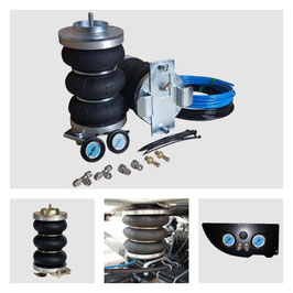 Basis-Paket Zusatz-Luftfederung Z6 Typ 250 Fiat Ducato / Citroen Jumper / Peugeot Boxer inkl. fahrzeugspezifische Manometerblende