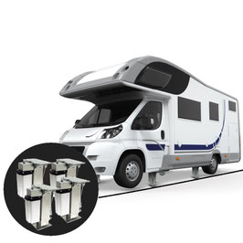 AutoLift 4-Stützanlage Elektrische Hubstützen, Hubkraft 2000 kg/Stütze
