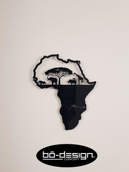 DECORATION MURALE AFRICA MAP NOIR