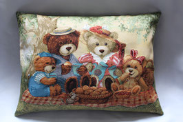 Gobelin Kissenhülle "Teddy Bear's Picnic"