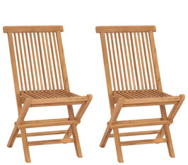 Set Sedie pieghevoli in teak