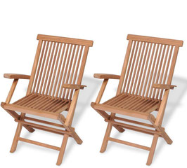 Set 2 sedie Boston in Teak