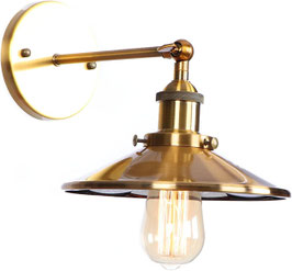 Lampada Da Parete Vintage In Ferro Stile Industriale - 2 Pezzi, Colore Bronzo, Attacco E27, 220V - Per Caffè, Corridoio, Cucina, Sala Da Pranzo, Bar (Lampadine Non Incluse) - 2