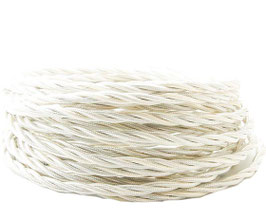 Cavo a treccia  3G 1.5 Bianco