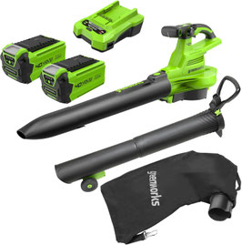 Soffiatore Greenworks GD40BVIIK2X