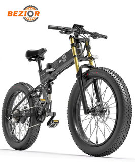 Bezior X-PLUS Bici elettrica 1500W Nera