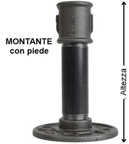 Montante con piede