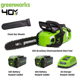 Motosega Greenworks GD40CS18