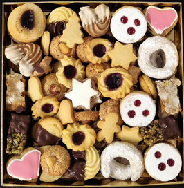 Handgemachte Weihnachtskekse gemischtes Sortiment  700g