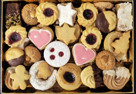 Handgemachte Weihnachtskekse gemischtes Sortiment 500g