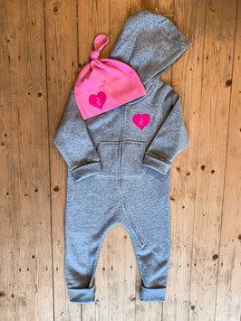 organic jumpsuit set, grau.