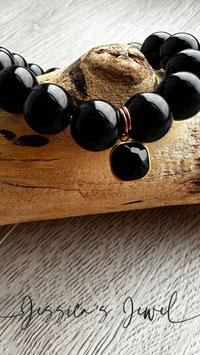 Armband Onyx schwarz