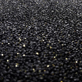 Schwarz + Glitter Gold