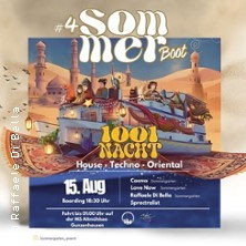 Sommerboot - 1001 Nacht Samstag, 15.08.2026 | 19:00 Anlegestelle Schlungenhoff | Seestraße 19 | 91710 GUNZENHAUSEN