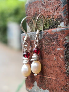S012136 südsinn Ohrhänger Red Pearl